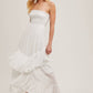 Alicia Smocked Strapless Tiered Dress