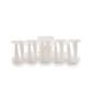 Classic Hair Clip Large in Coconut White