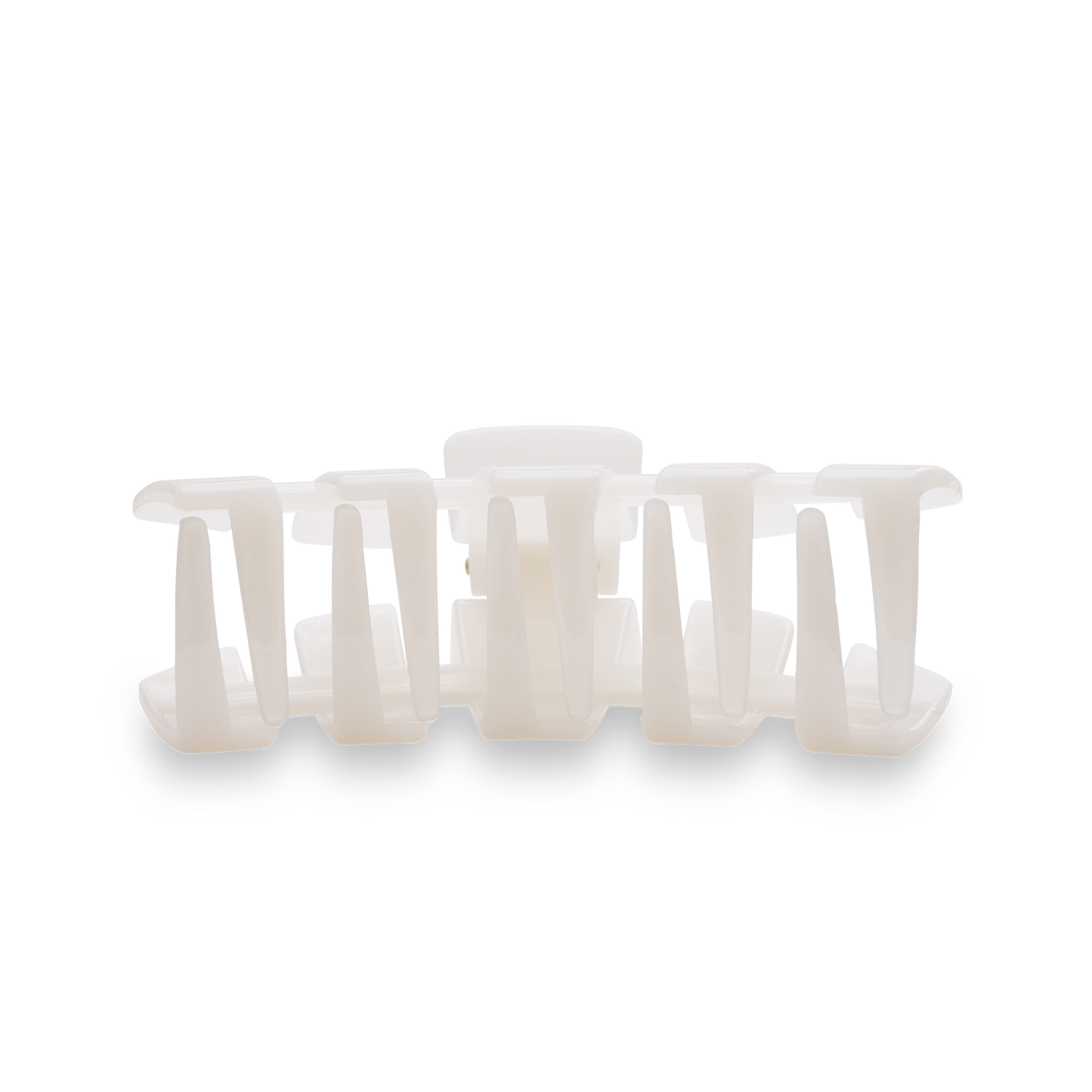 Classic Hair Clip Large in Coconut White