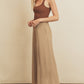 Elle Extra Wide Leg Pull-On Pants in Tan