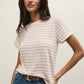 Tourist Airy Striped Tee in Natural Heather
