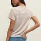 Tourist Airy Striped Tee in Natural Heather