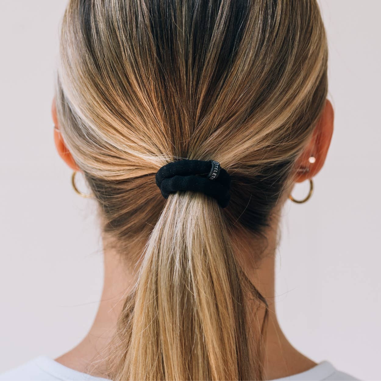 Small Black Nylon Hair Ties