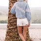 Gilly Lace Trim Detail Jacket Cropped