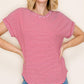 Julia Round Neck Tee in Red