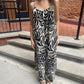 Flared Palm Jumpsuit