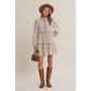 Autumn Bloom Floral Babydoll Mini Dress