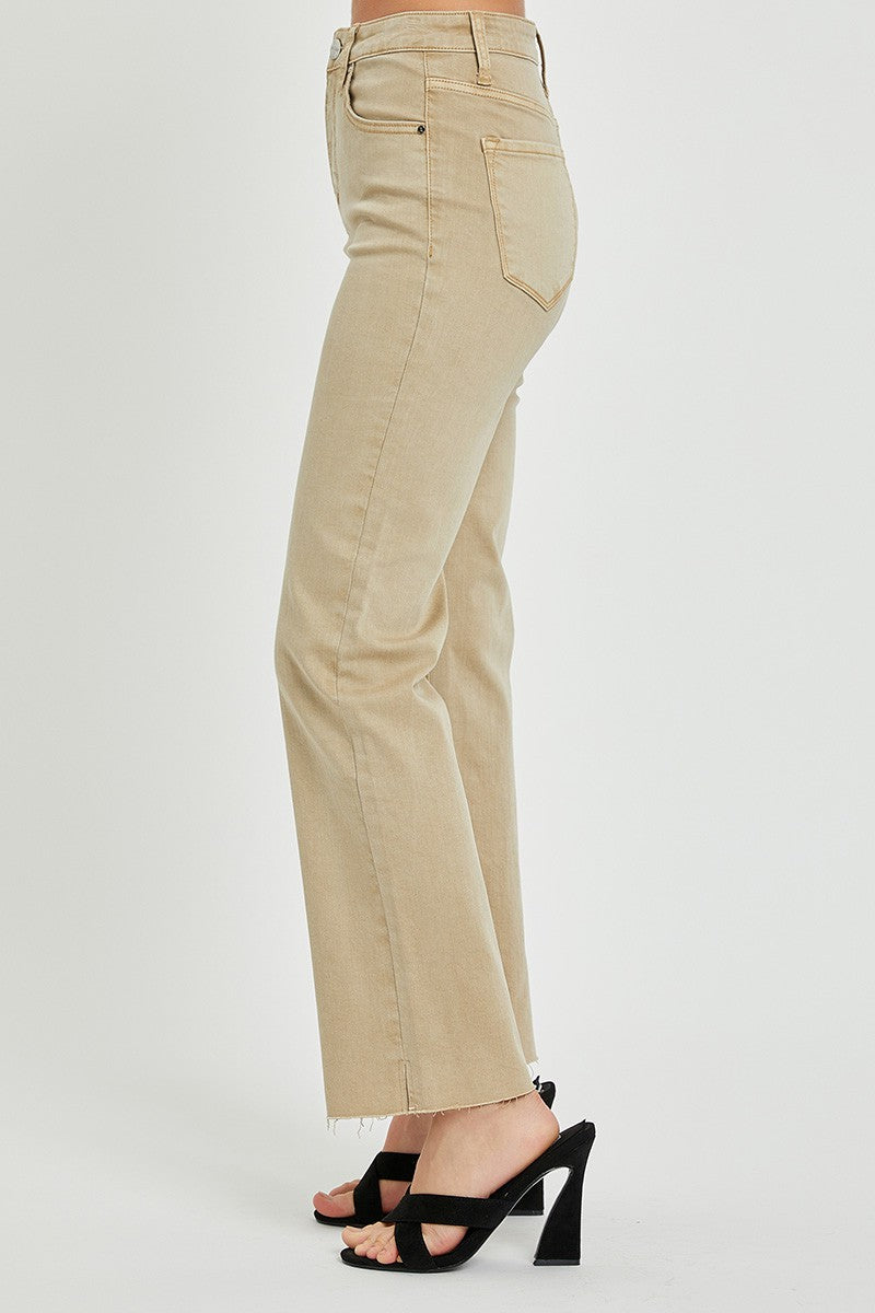Kaylyn High Rise Tummy Control Raw Hem in Plus Size