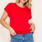 Victoria Terry Top in Red