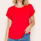 Victoria Terry Top in Red