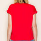 Victoria Terry Top in Red