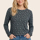 Haley Crew Neck Jersey Floral Top