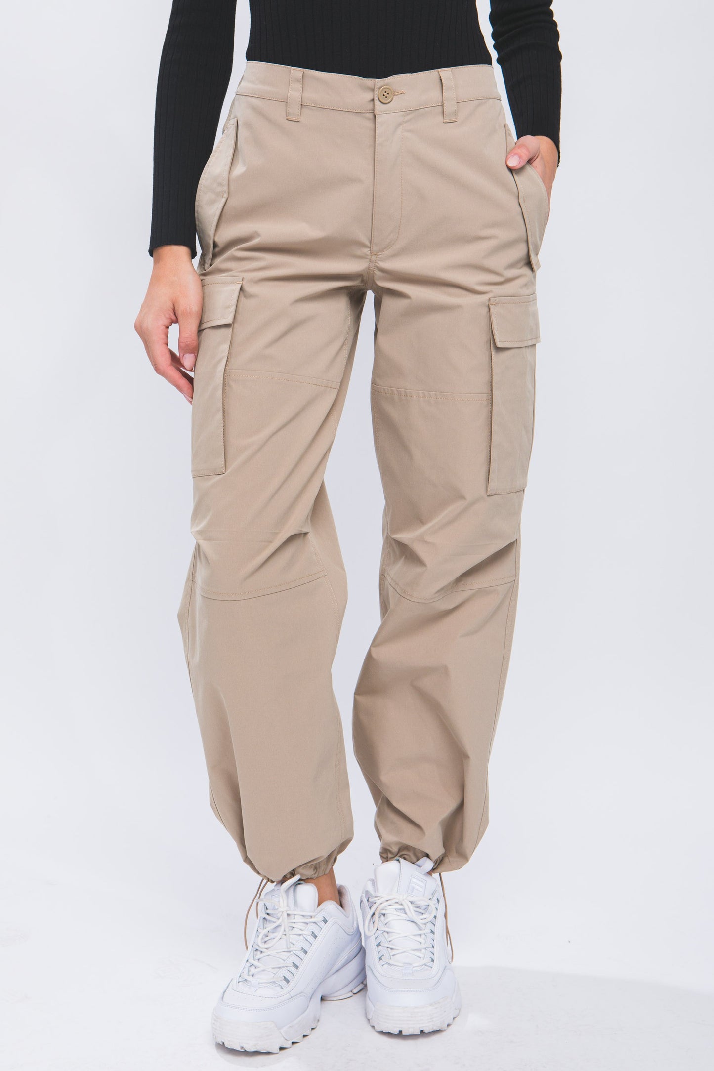 Alexa Cargo Pants in Khaki