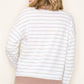 Ashlyn Striped Pullover Top in Tan