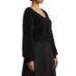 Sadira Fluffy Cardigan in Black