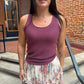 Bayley Plum Sweater Tank