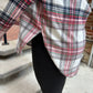 Selena Cream, Navy, Red & Green Plaid Flannel