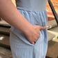Charlotte Midi Dress in Light Blue