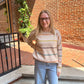 Harley Colorful Sweater in Tan