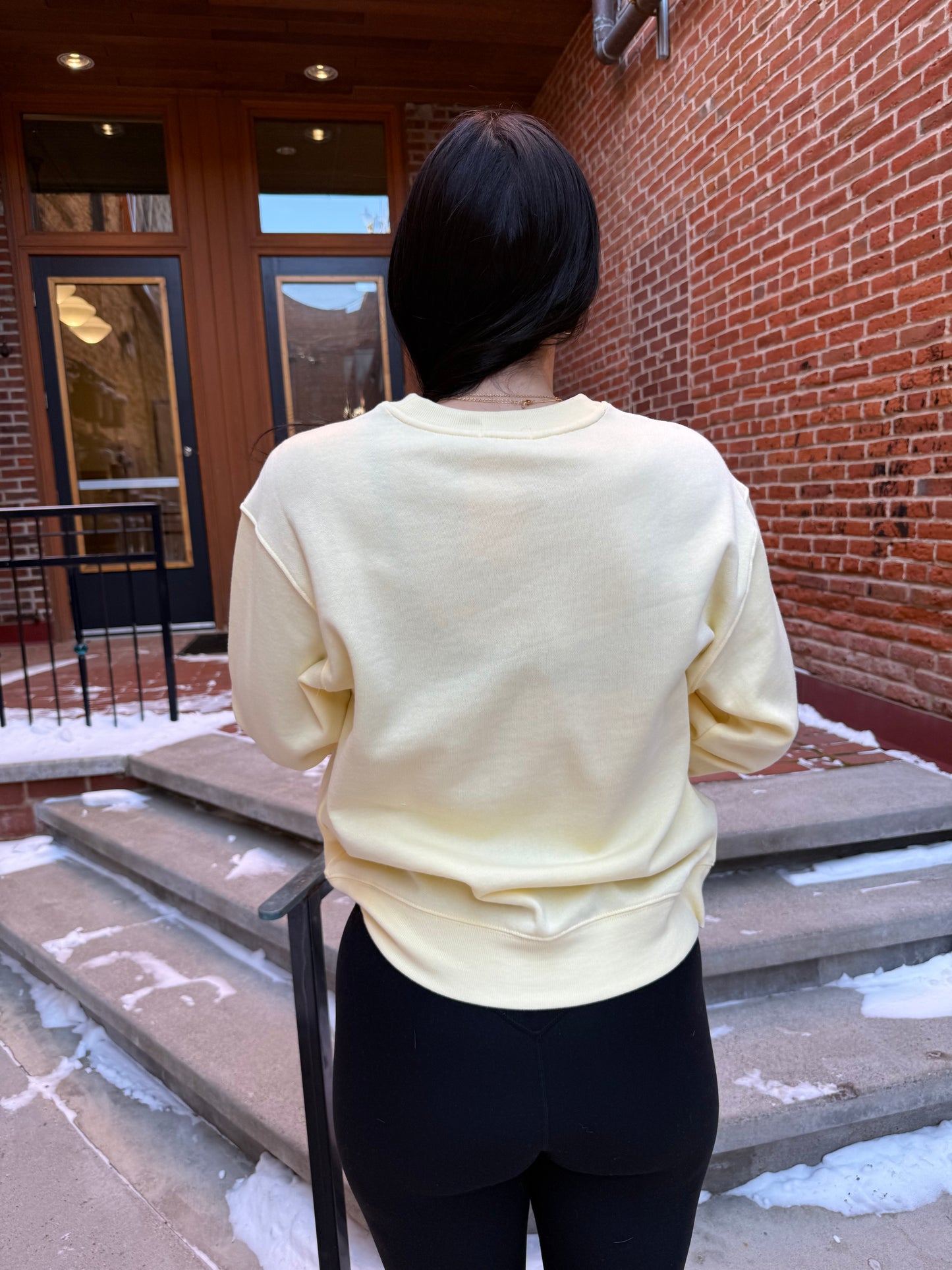 Classic Boyfriend Sweatshirt in Butter Yellow