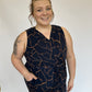Stephanie Sleeveless Wrap Wide Leg Jumpsuit in Plus