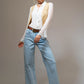 Laney Western Diamond Studded Straight Leg Jeans