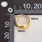 Thick Huggie Hoop Earrings
