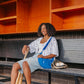 Cobalt Crescent Bag