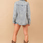 Lucy Washed Snap Up Rodeo Denim Jacket