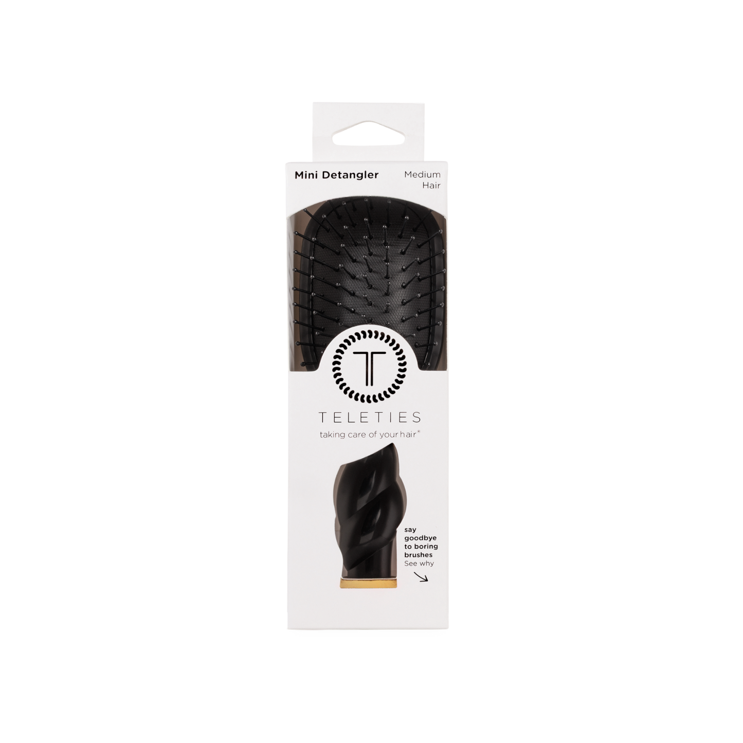 Mini Detangler Brush Jet Black Medium