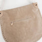 OG Rosalie Rivet Suede Hobo Bag in Black