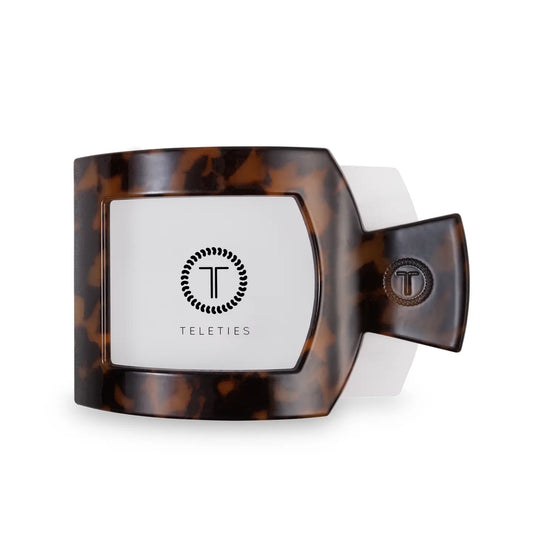 Square Flat Hair Clip | Large | Tortoise