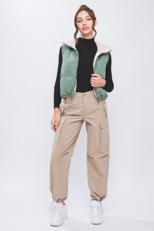 Alexa Cargo Pants in Khaki
