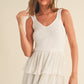 Madison Pleated Dress in White