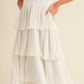 Madison Pleated Dress in White