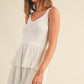 Madison Pleated Dress in White