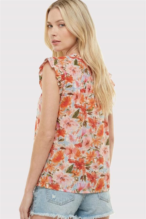 Ally Blouse in Poppy