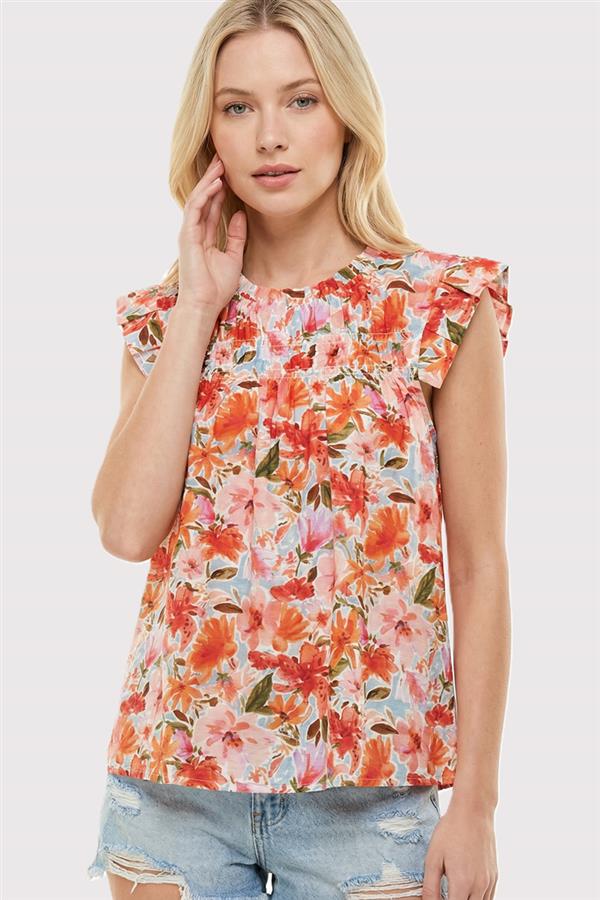 Ally Blouse in Poppy