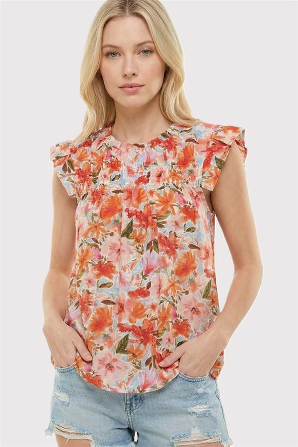 Ally Blouse in Poppy