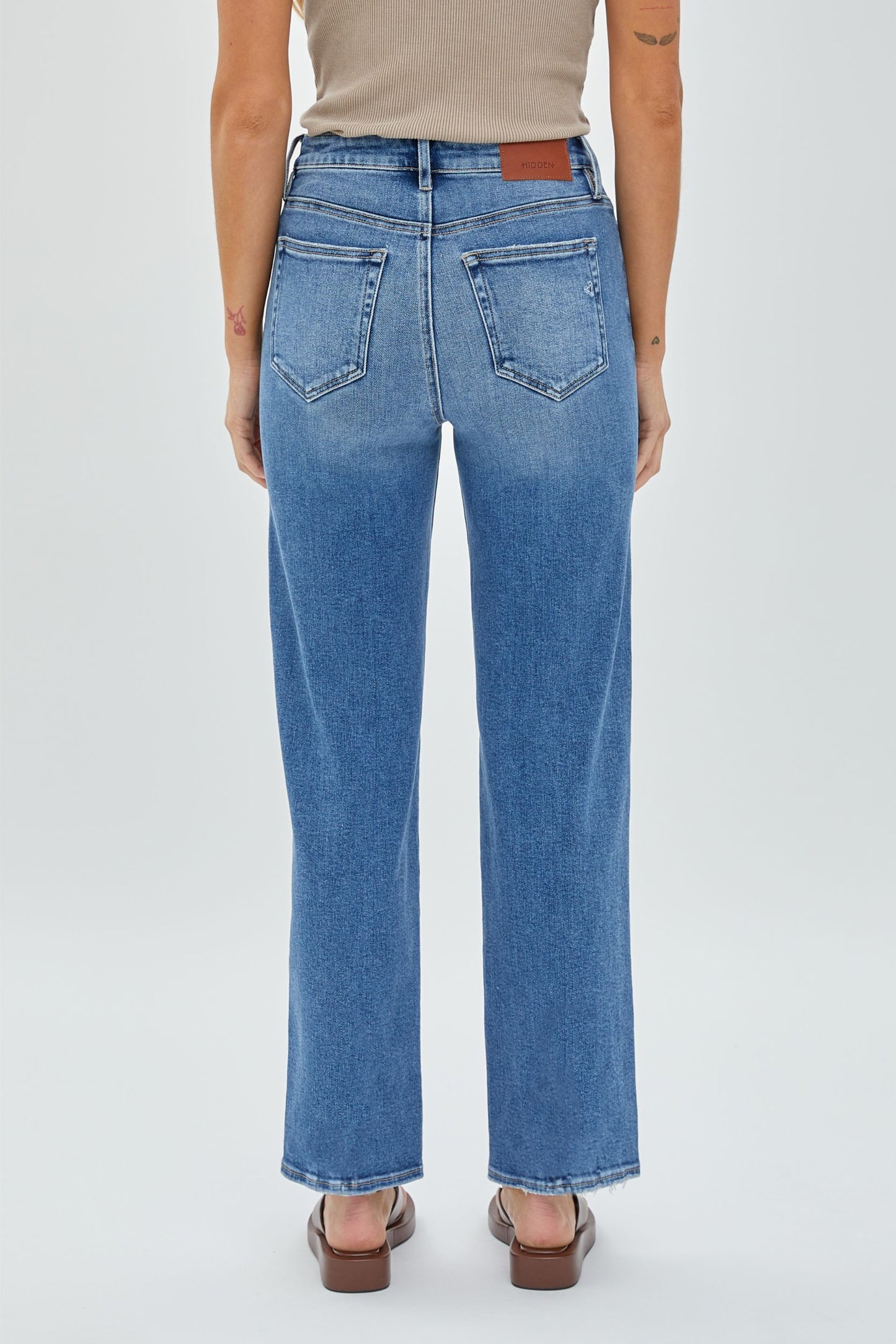 Tracey Medium Clean Classic Stretch Straight Dark