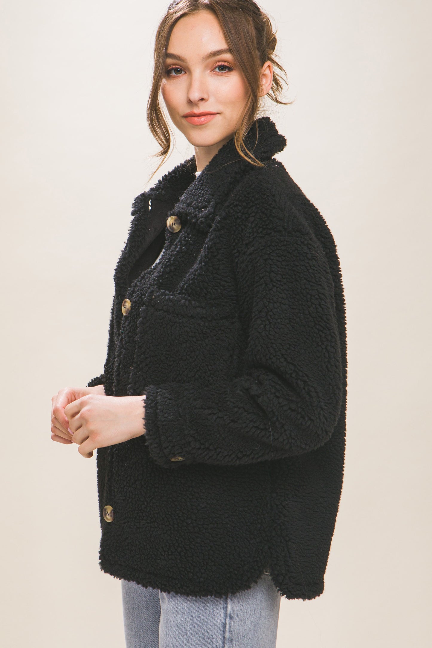 Megan Sherpa Black Sherpa
