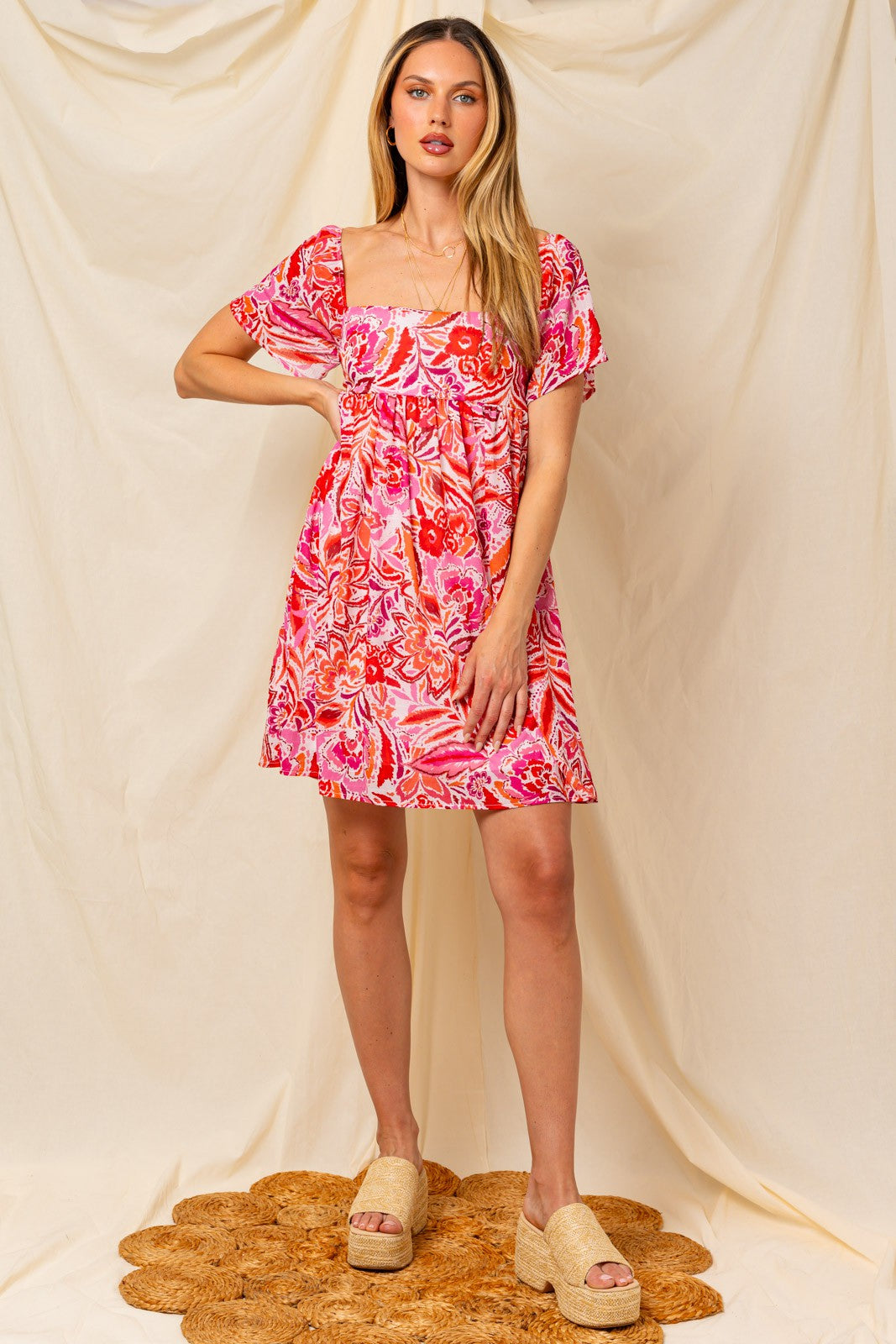 Elle Square Neck Dress