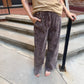 Julie Washed Corduroy Trousers in Eggplant