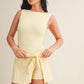 Sleeveless Wrap Tie Front Dress in Pink