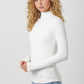 Liz Knit Mock Neck Top in Off White