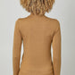 Jorie Cashmere Turtle Neck Sweater in Old Gold