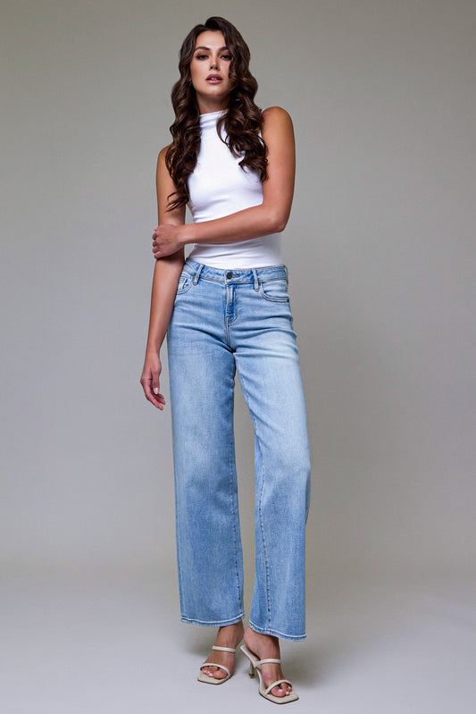 Light Wash Clean Low Rise Dad Jean