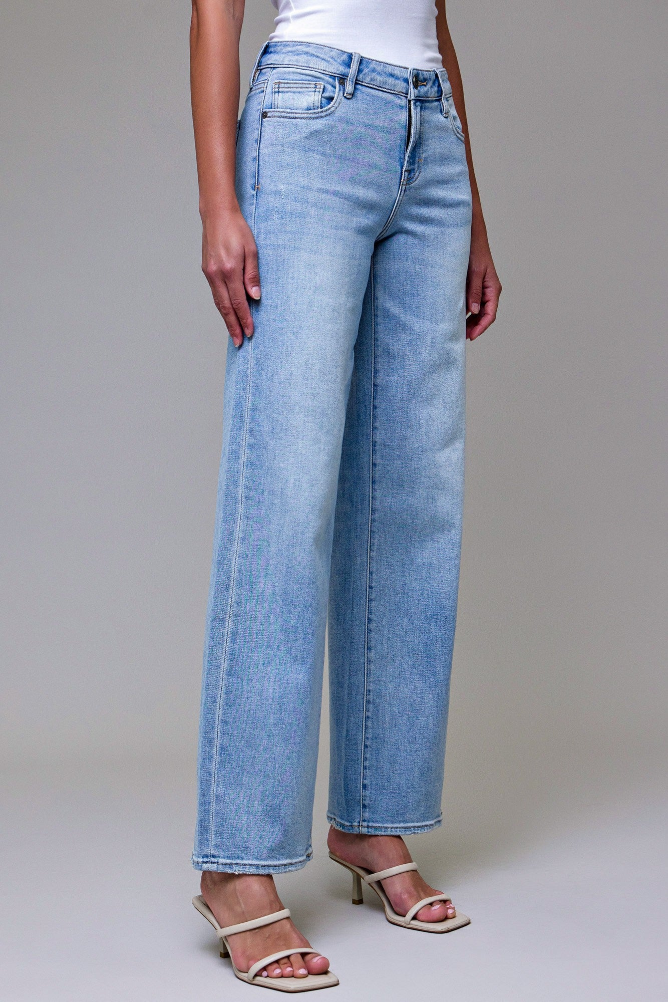 Light Wash Clean Low Rise Dad Jean