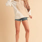 Whitney Wavey Hoodie in Sand