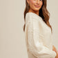 Morgan Back Cut Out Relaxes Knit Sweater